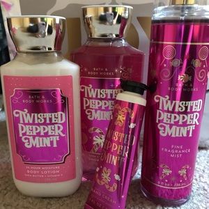 Bath and Body Works Twisted Peppermint Collection